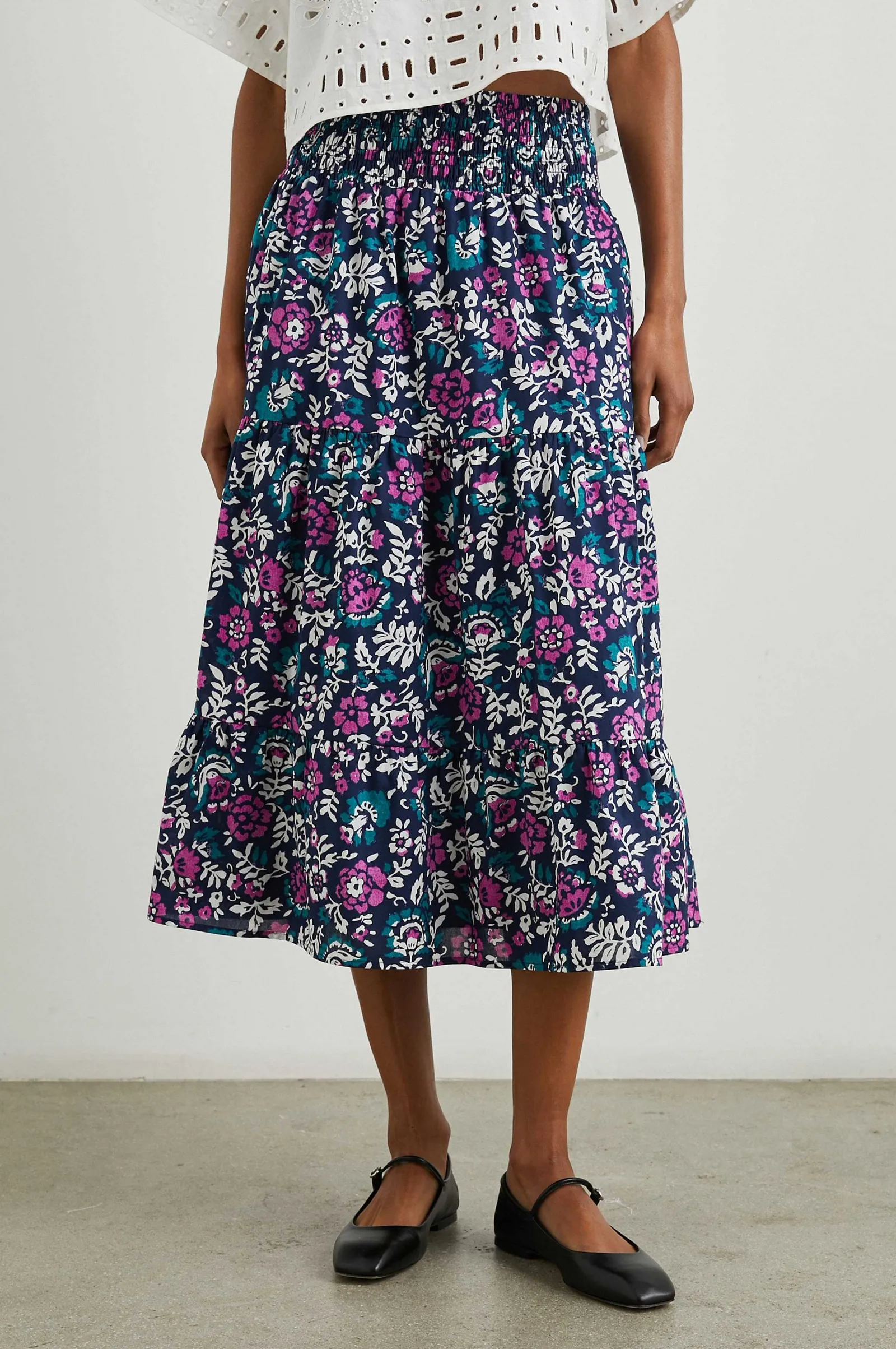 Vrouwen Rails Edina Rok - Houtblok Bloemen