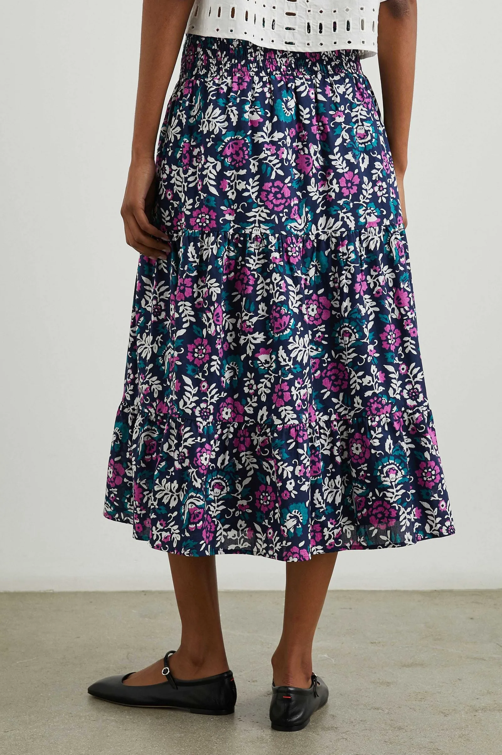 Vrouwen Rails Edina Rok - Houtblok Bloemen