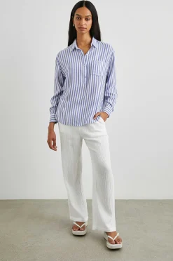 Vrouwen Rails Elle Overhemd - Blauw Witte Streep