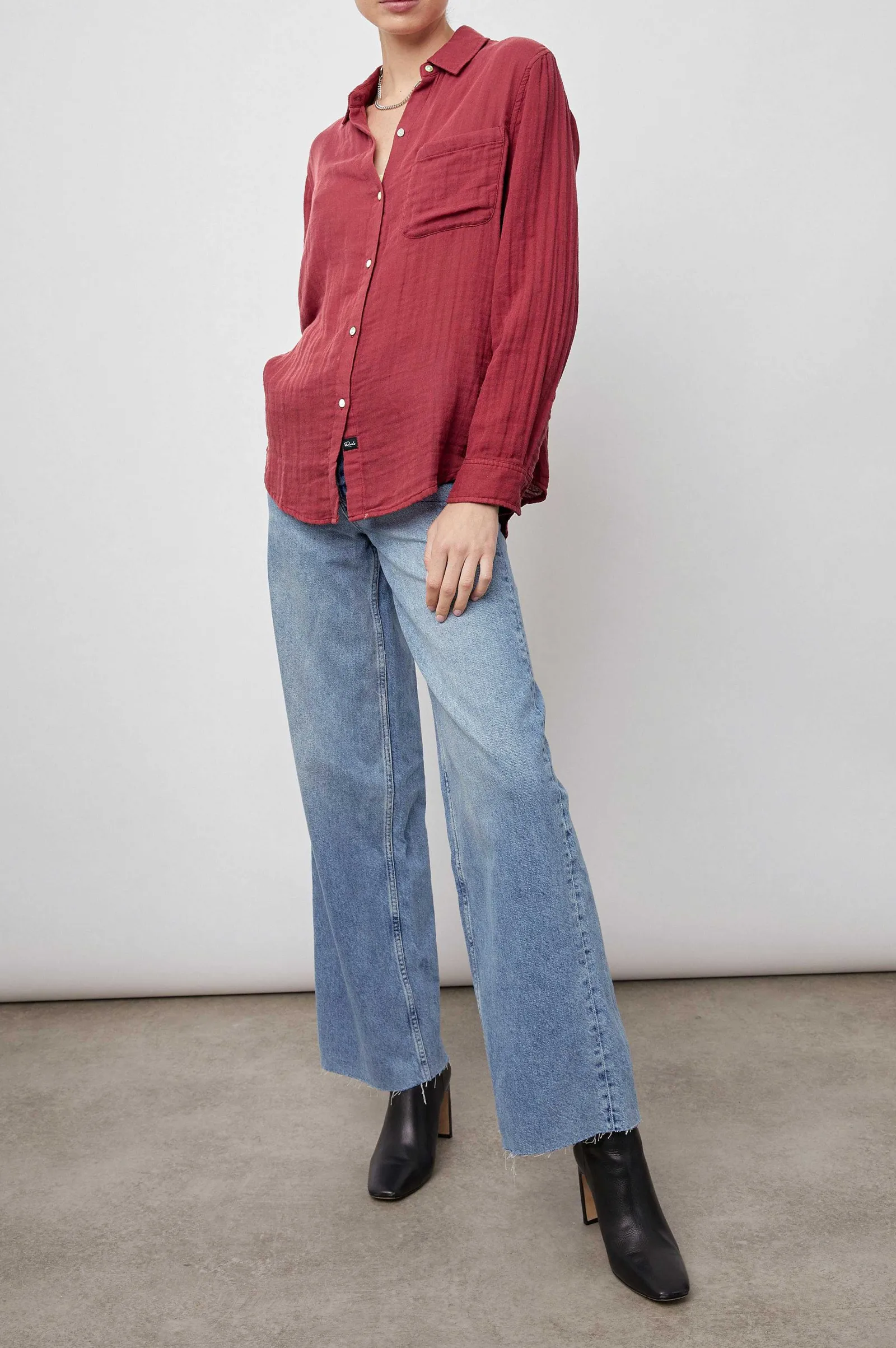 Vrouwen Rails Ellis Overhemd - Cranberry
