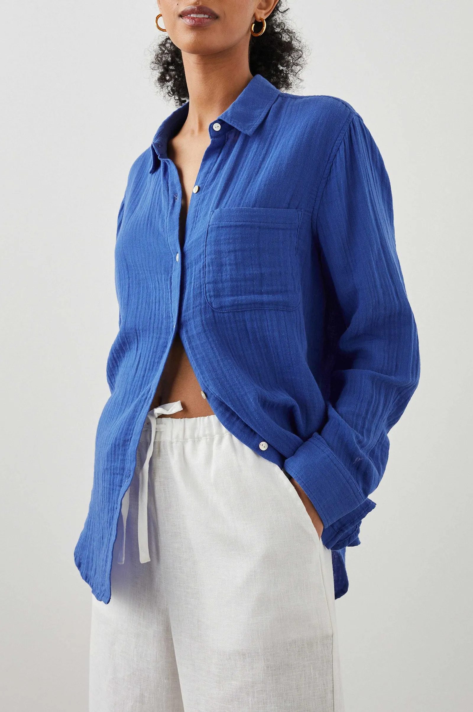 Vrouwen Rails Ellis Overhemd - Kobalt