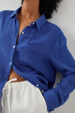 Vrouwen Rails Ellis Overhemd - Kobalt