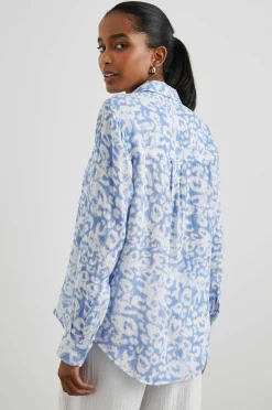 Vrouwen Rails Ellis Shirt - Blauwe Verspreide Cheetah