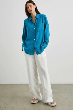 Vrouwen Rails Ellis Shirt - Turkse Tegel