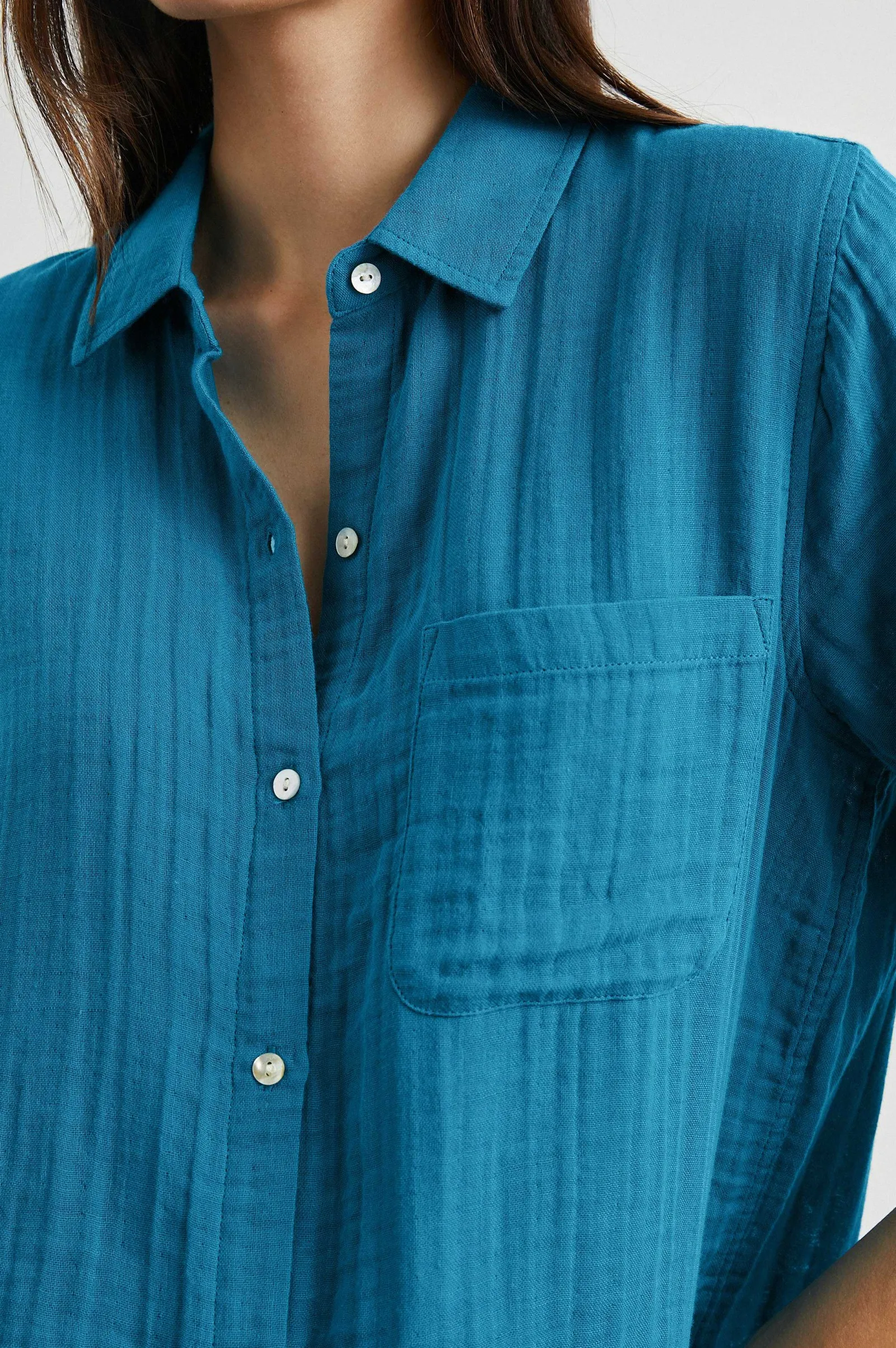 Vrouwen Rails Ellis Shirt - Turkse Tegel