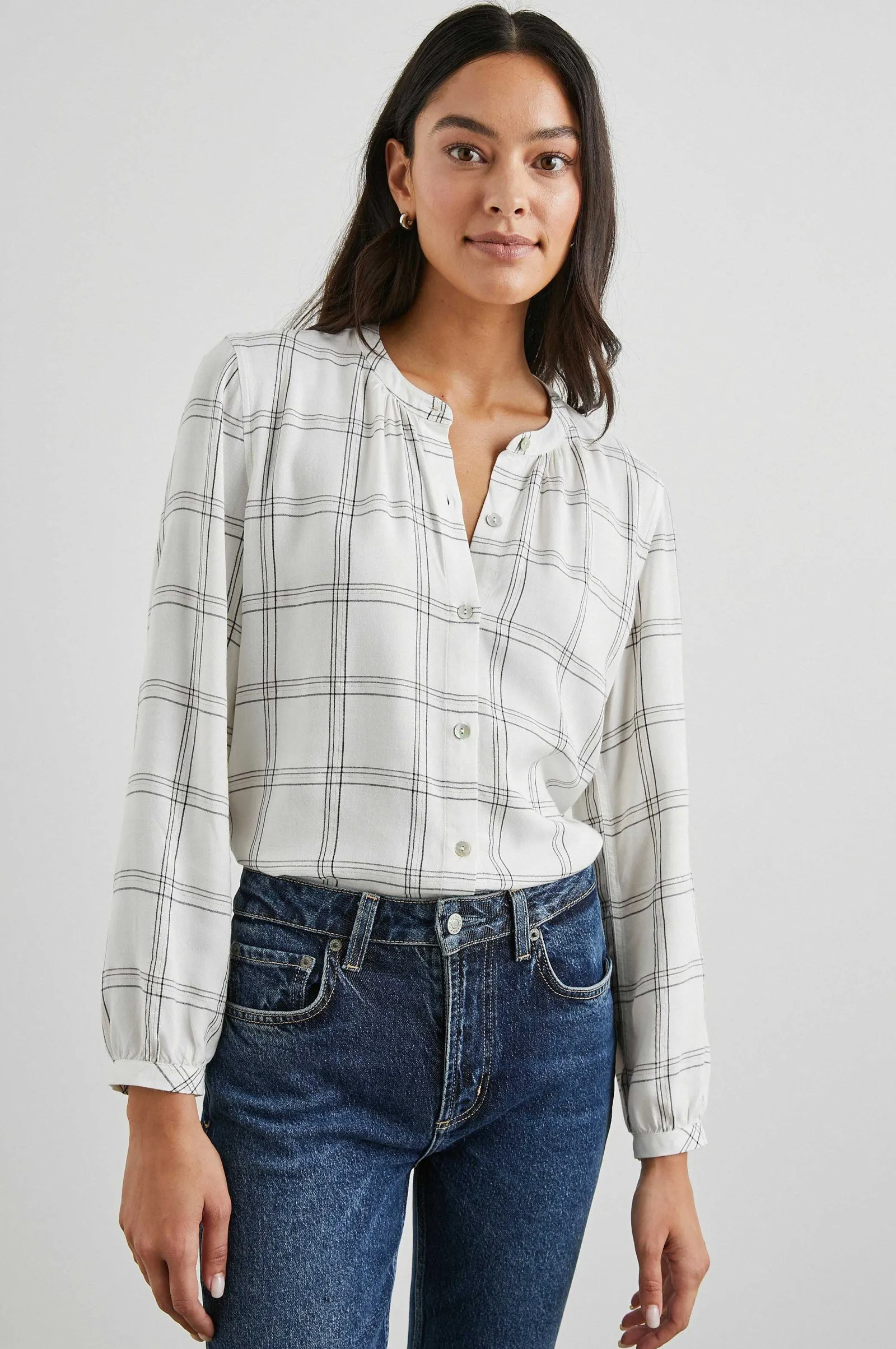 Vrouwen Rails Eloise Top - Sneeuw Onyx Goud Lurex