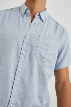 Heren Rails Fairfax Overhemd - Blauw Melange