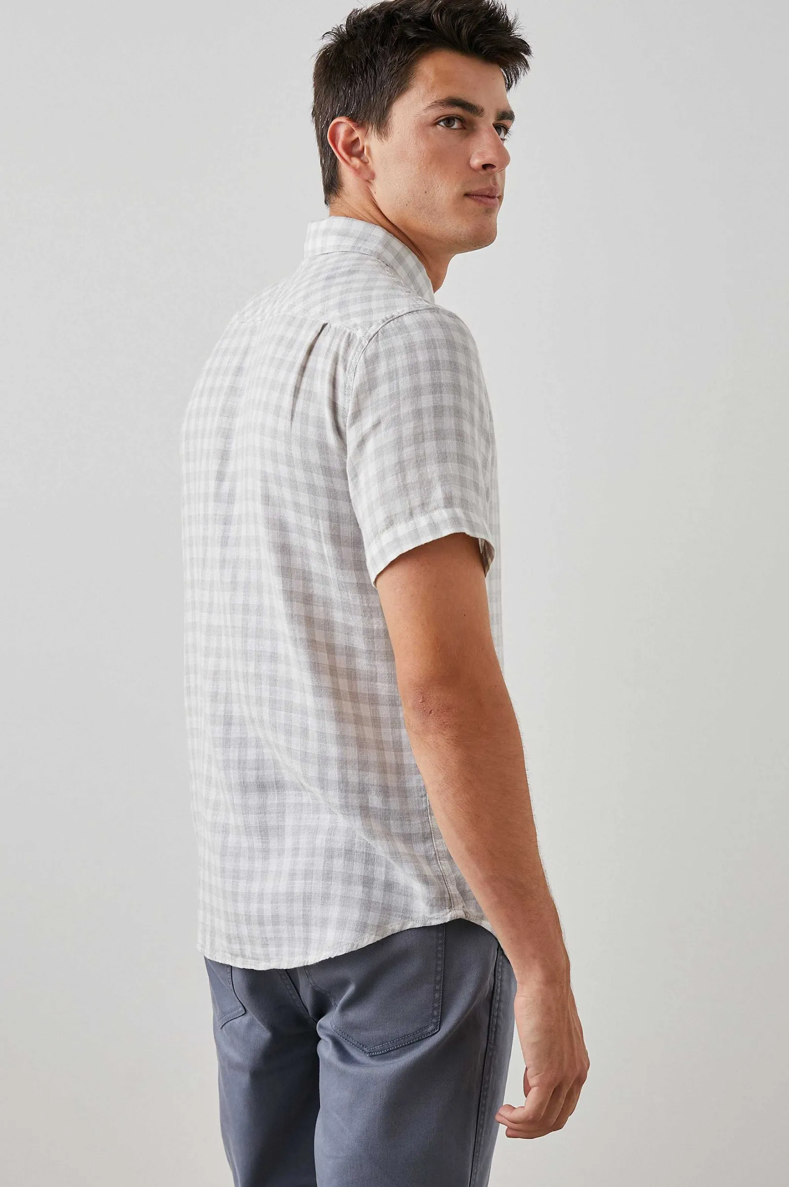 Heren Rails Fairfax Overhemd - Grijs Gingham Melange