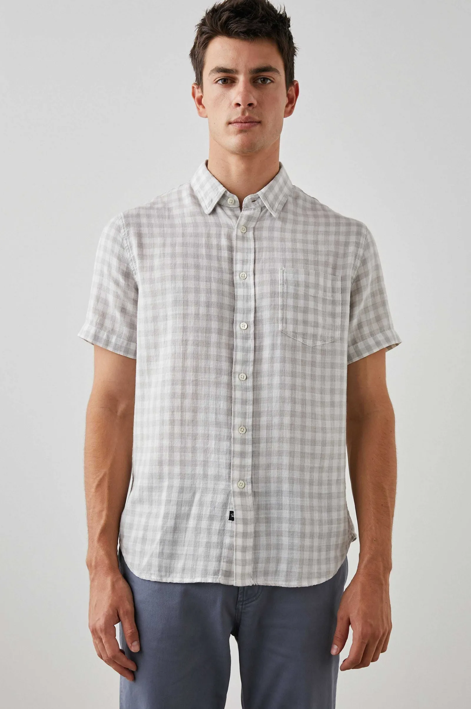 Heren Rails Fairfax Overhemd - Grijs Gingham Melange