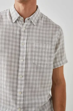 Heren Rails Fairfax Overhemd - Grijs Gingham Melange