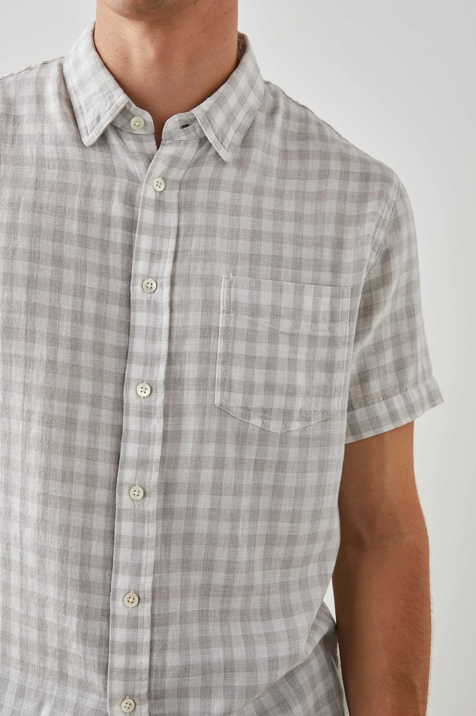 Heren Rails Fairfax Overhemd - Grijs Gingham Melange