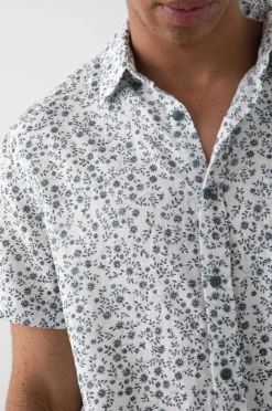 Heren Rails Fairfax Overhemd - Kruipende Klimop Wit Blauw