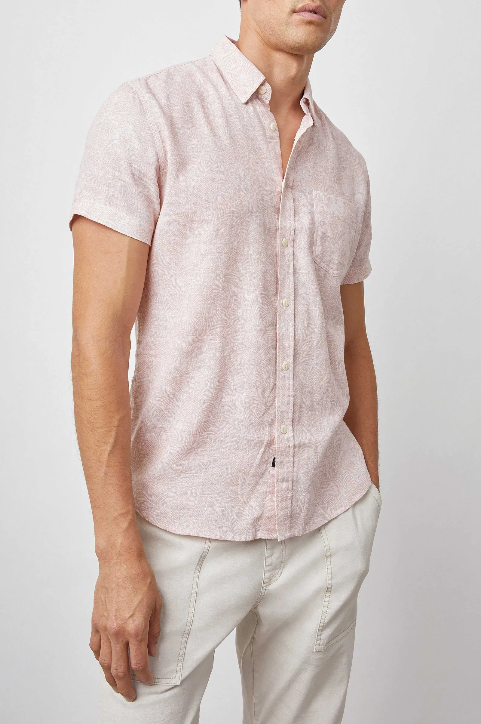 Heren Rails Fairfax Overhemd - Zon Blush