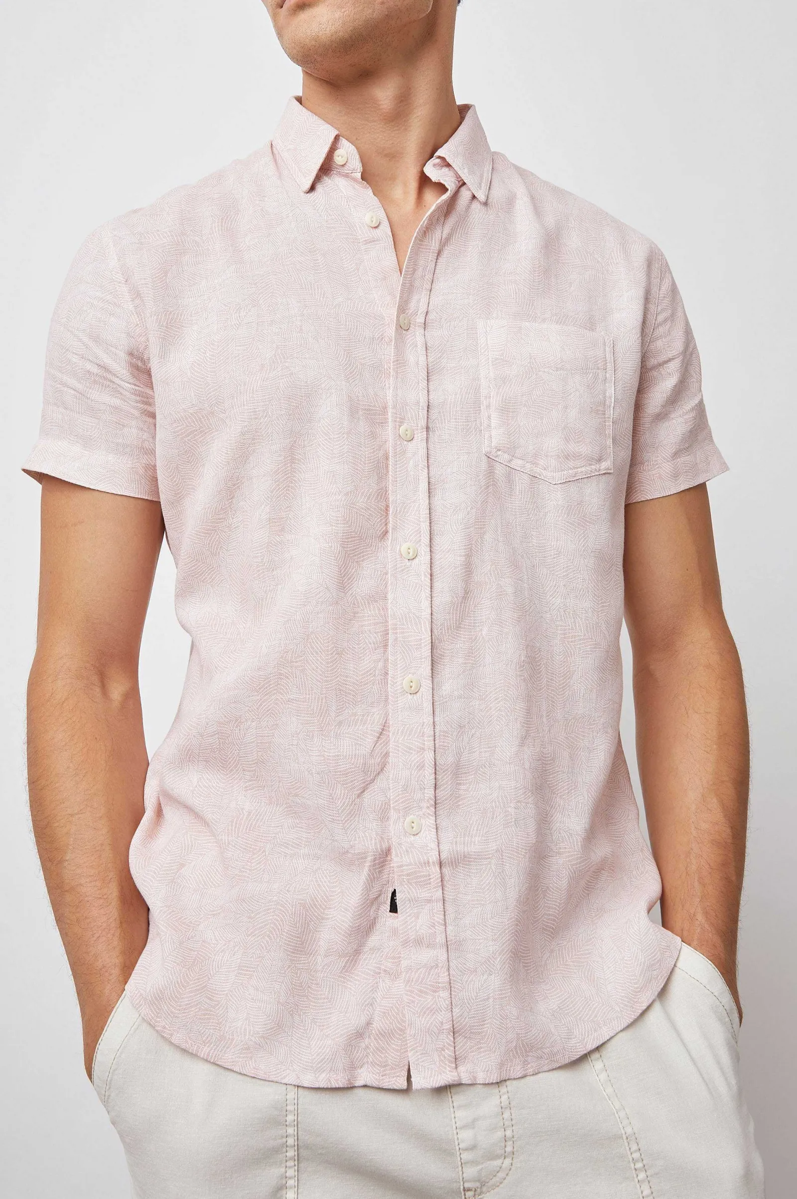 Heren Rails Fairfax Overhemd - Zon Blush
