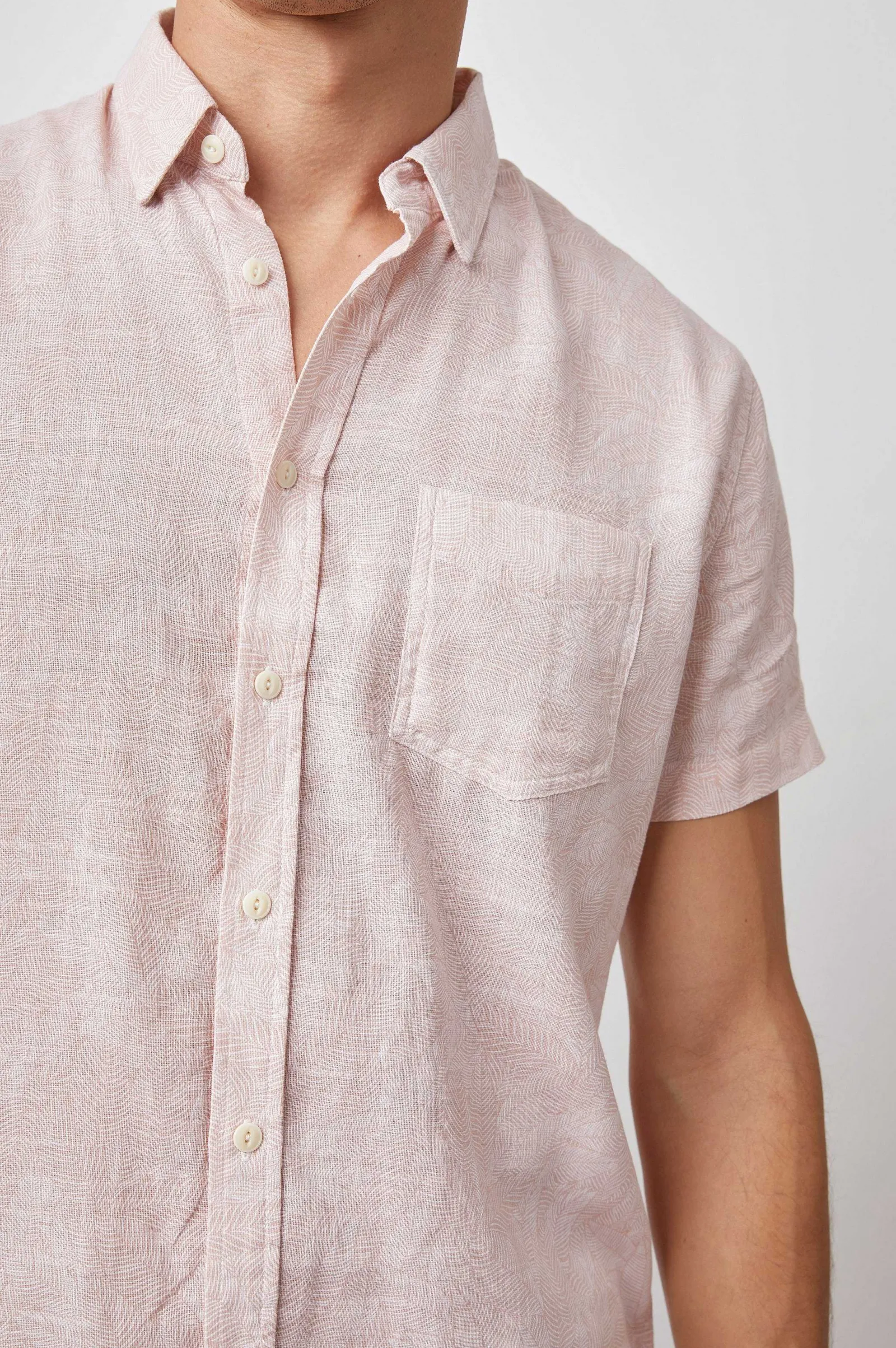 Heren Rails Fairfax Overhemd - Zon Blush