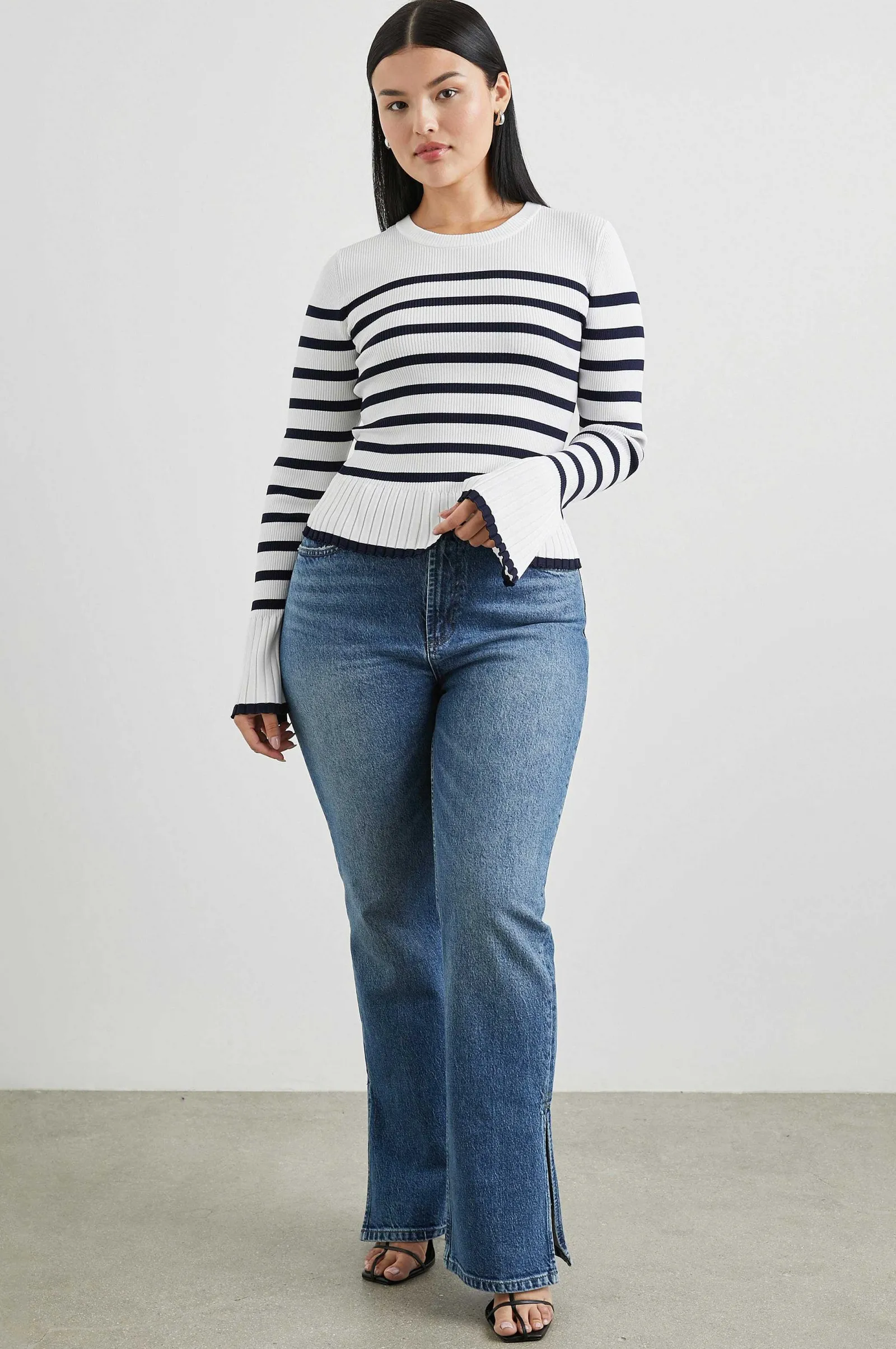 Vrouwen Rails Gemma Trui - Ivoor Marine Stripe