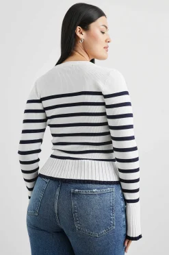 Vrouwen Rails Gemma Trui - Ivoor Marine Stripe