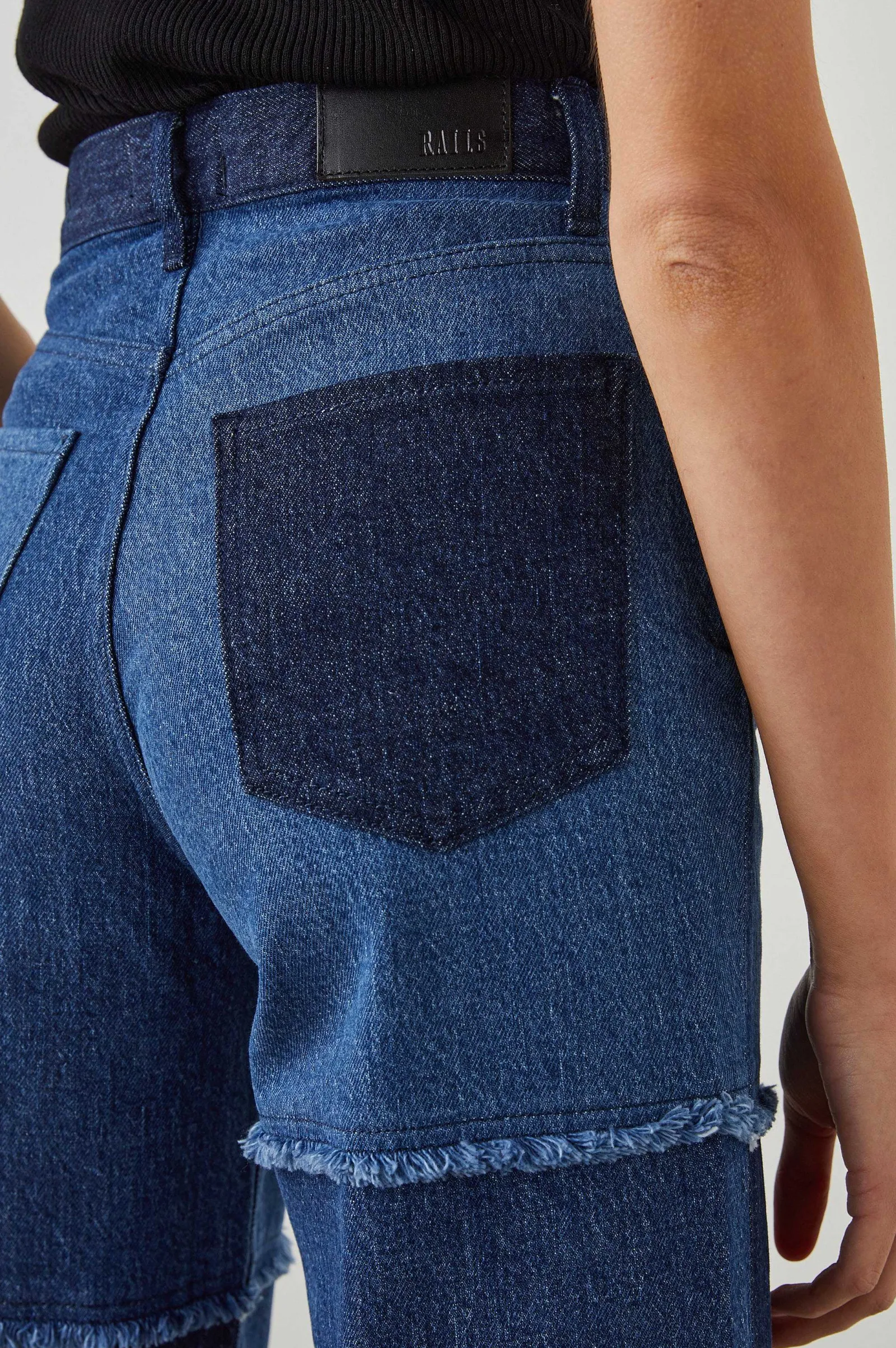 Vrouwen Rails Getty Crop Wijde Pijpen - Indigo Patchwork