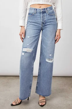 Vrouwen Rails Getty Wide Leg - Brezy Blauw Distress
