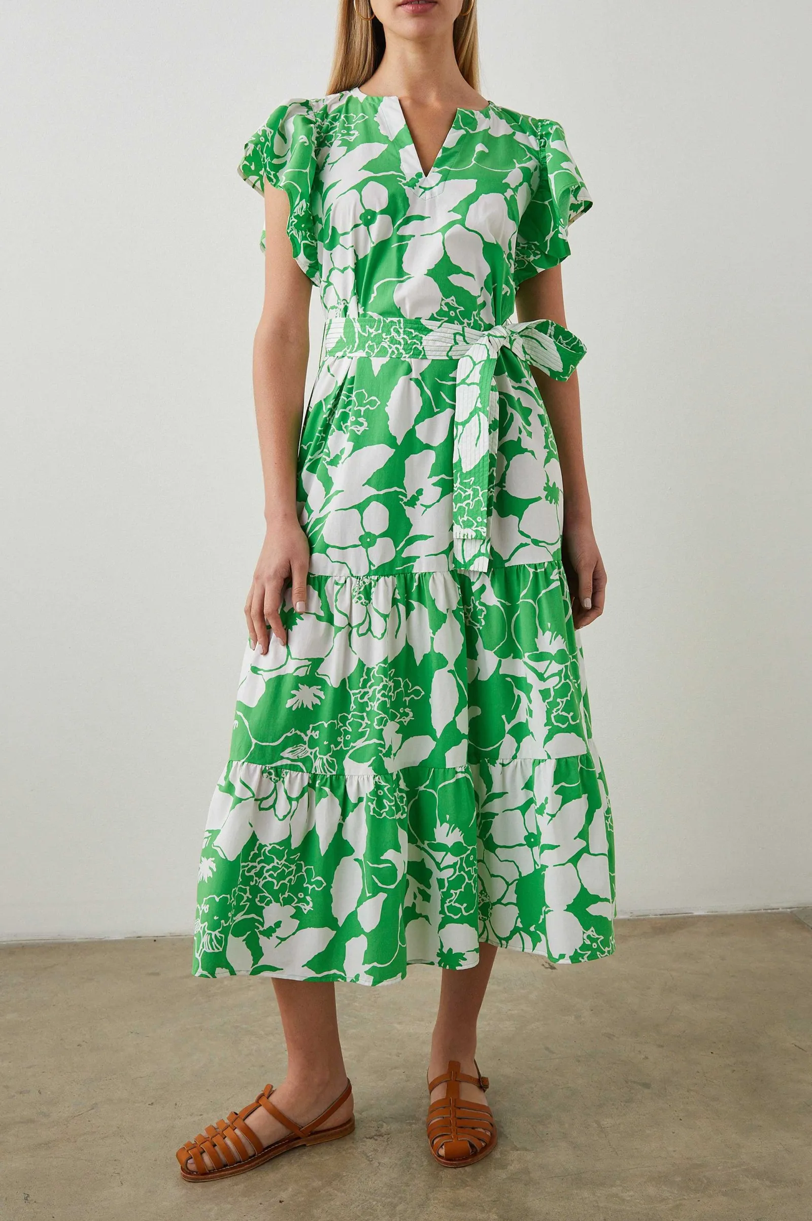 Vrouwen Rails Gia Jurk - Groene Lotus