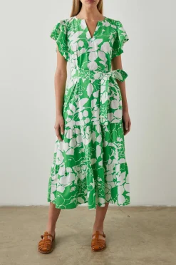 Vrouwen Rails Gia Jurk - Groene Lotus