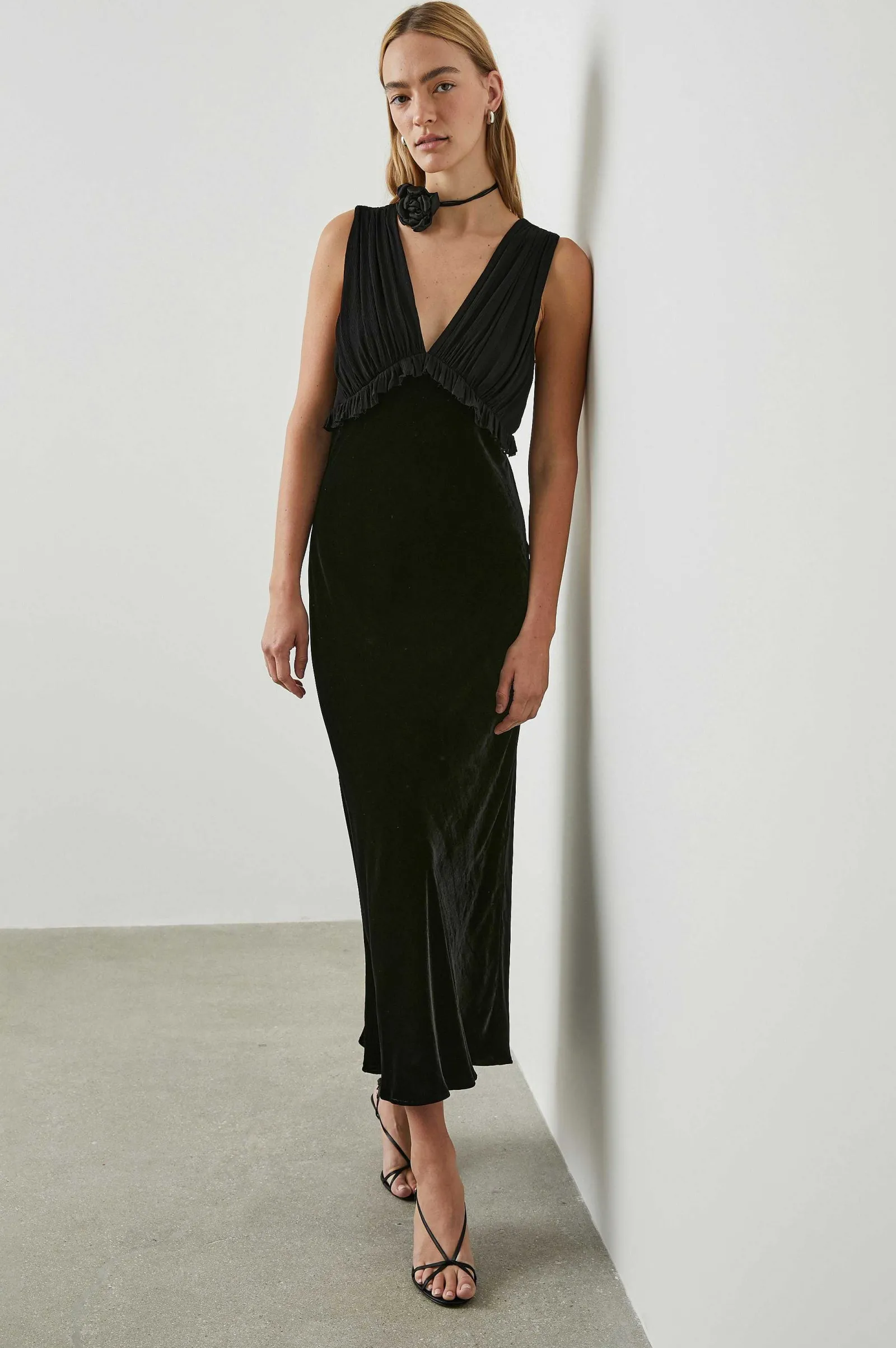 Vrouwen Rails Gilda Jurk - Zwart Fluweel