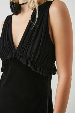 Vrouwen Rails Gilda Jurk - Zwart Fluweel