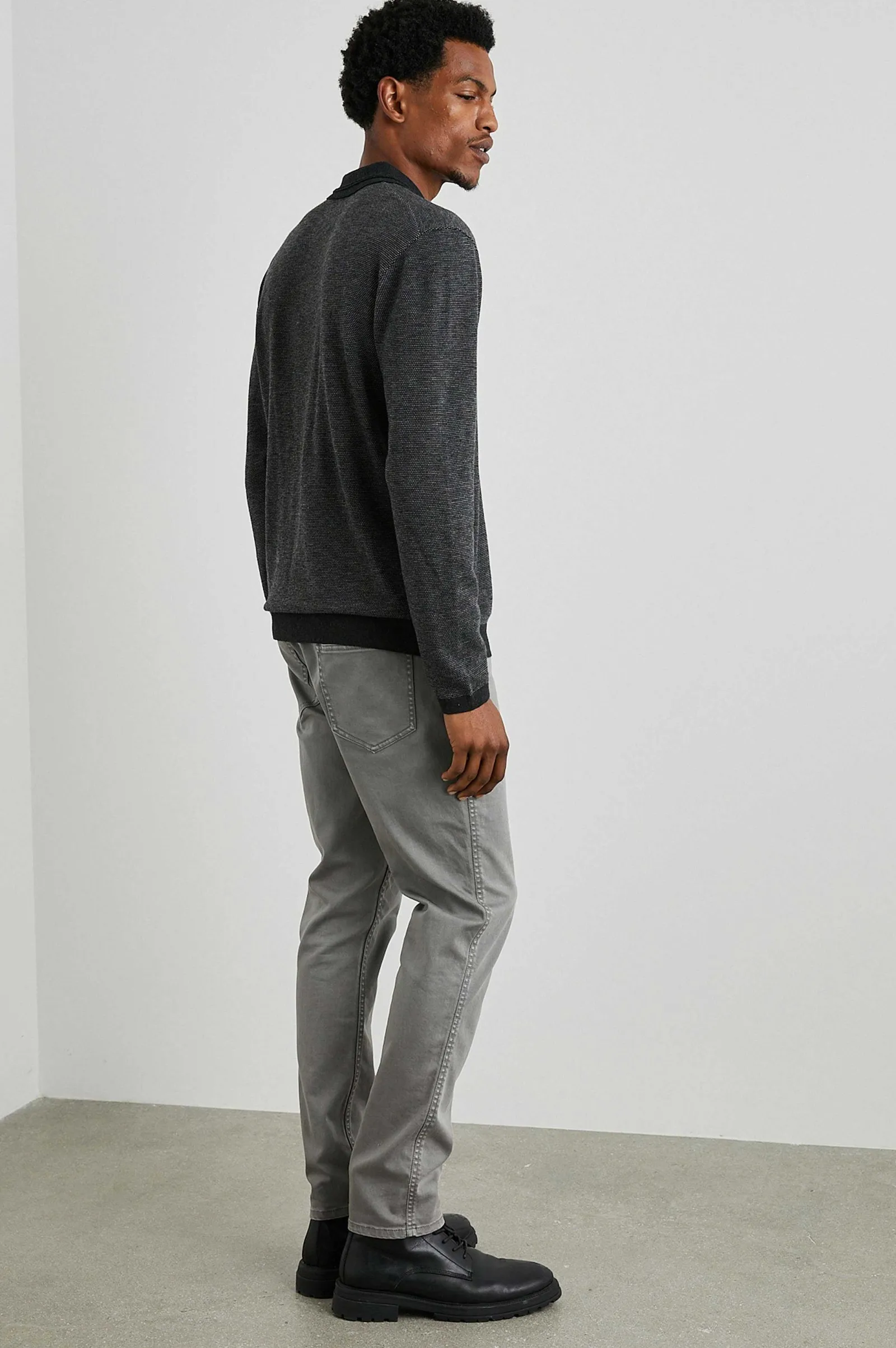 Heren Rails Greenwich Sweater - Twilight Ijs