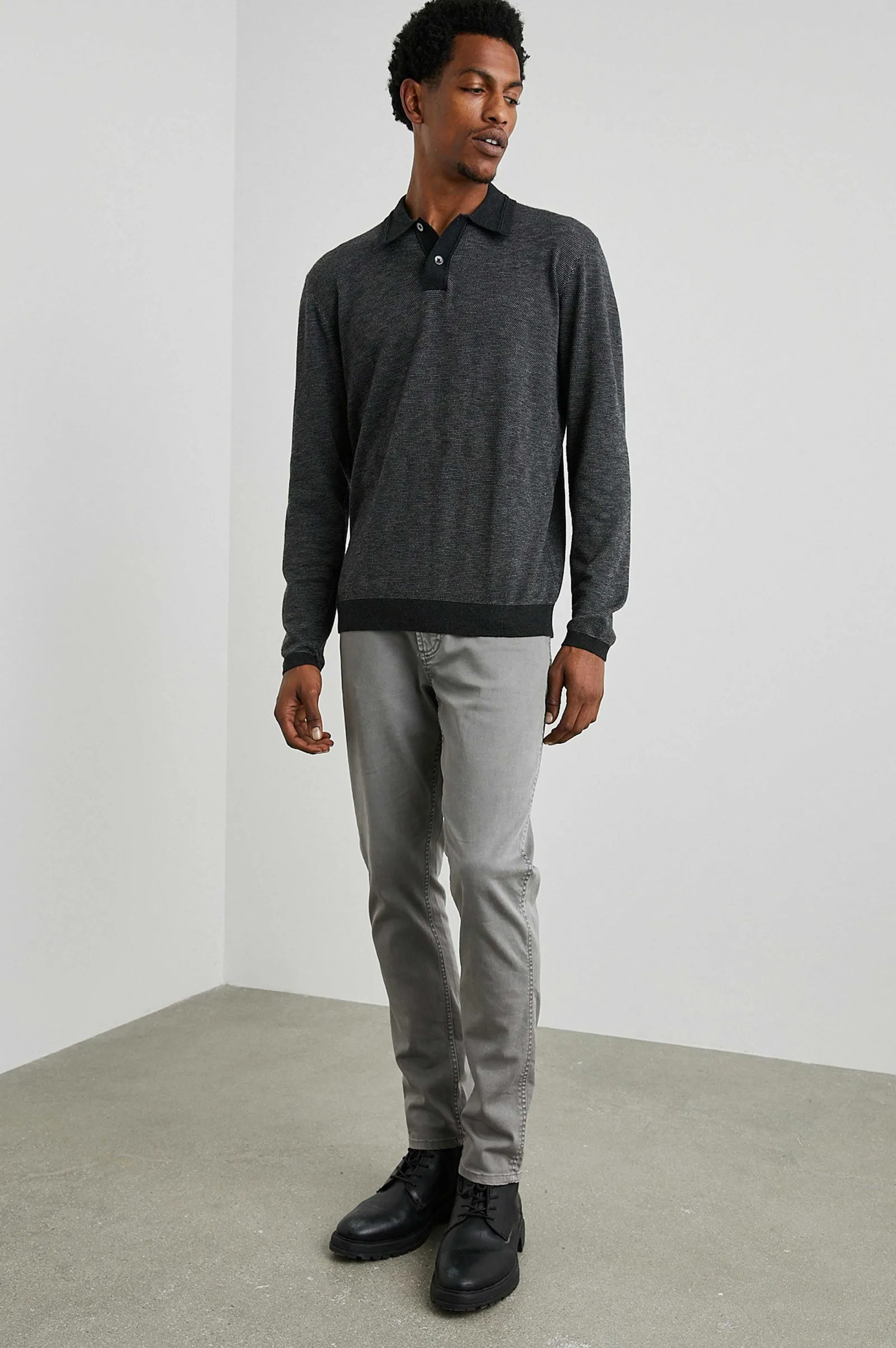 Heren Rails Greenwich Sweater - Twilight Ijs