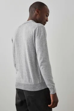Heren Rails Greenwich Trui - Heather Grijze Creme