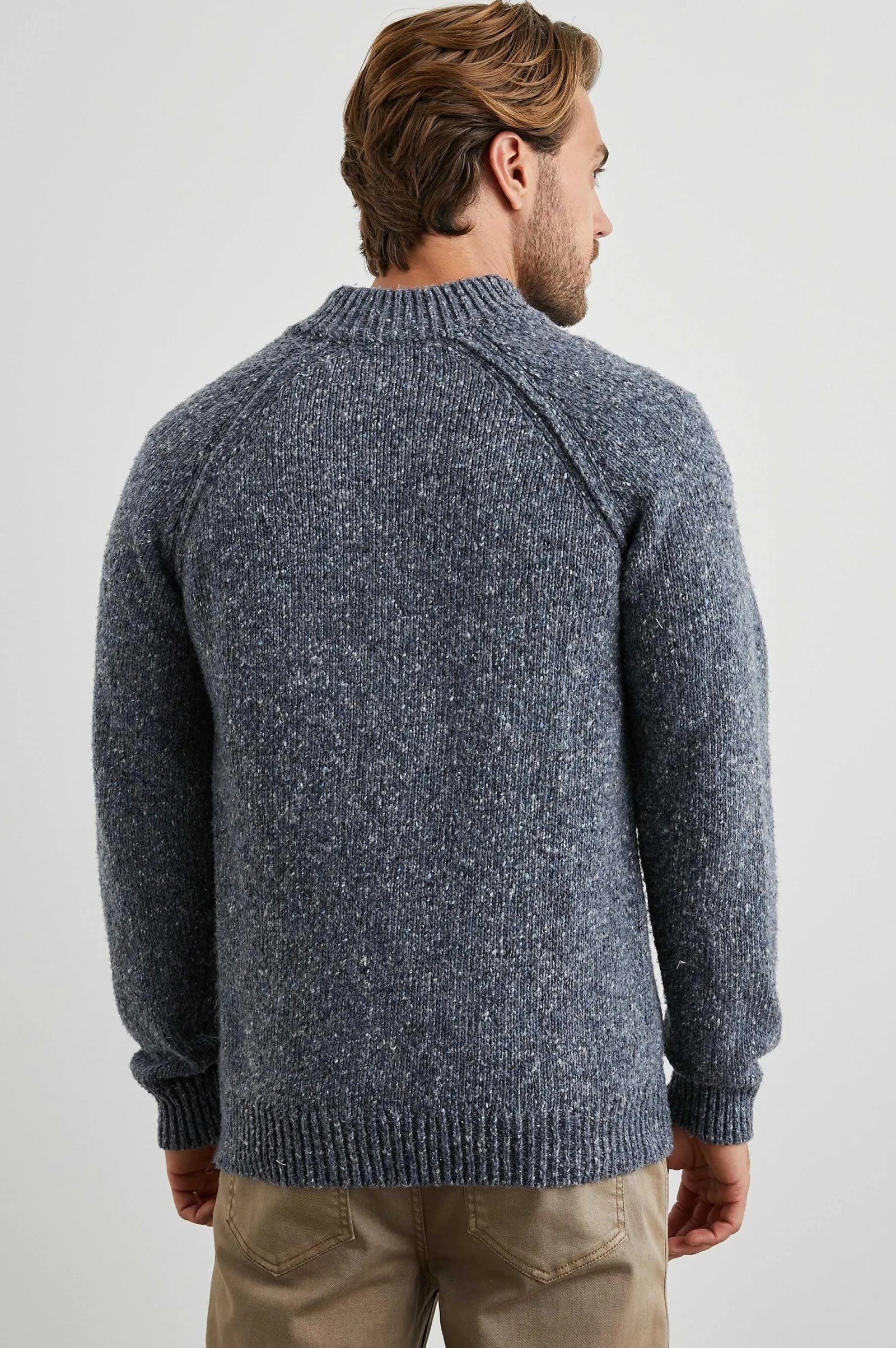 Heren Rails Harding Sweater - Blauw Nep