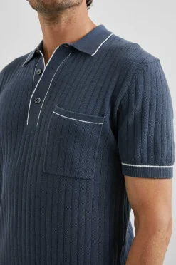 Heren Rails Hardy Poloshirt - Faded Marine