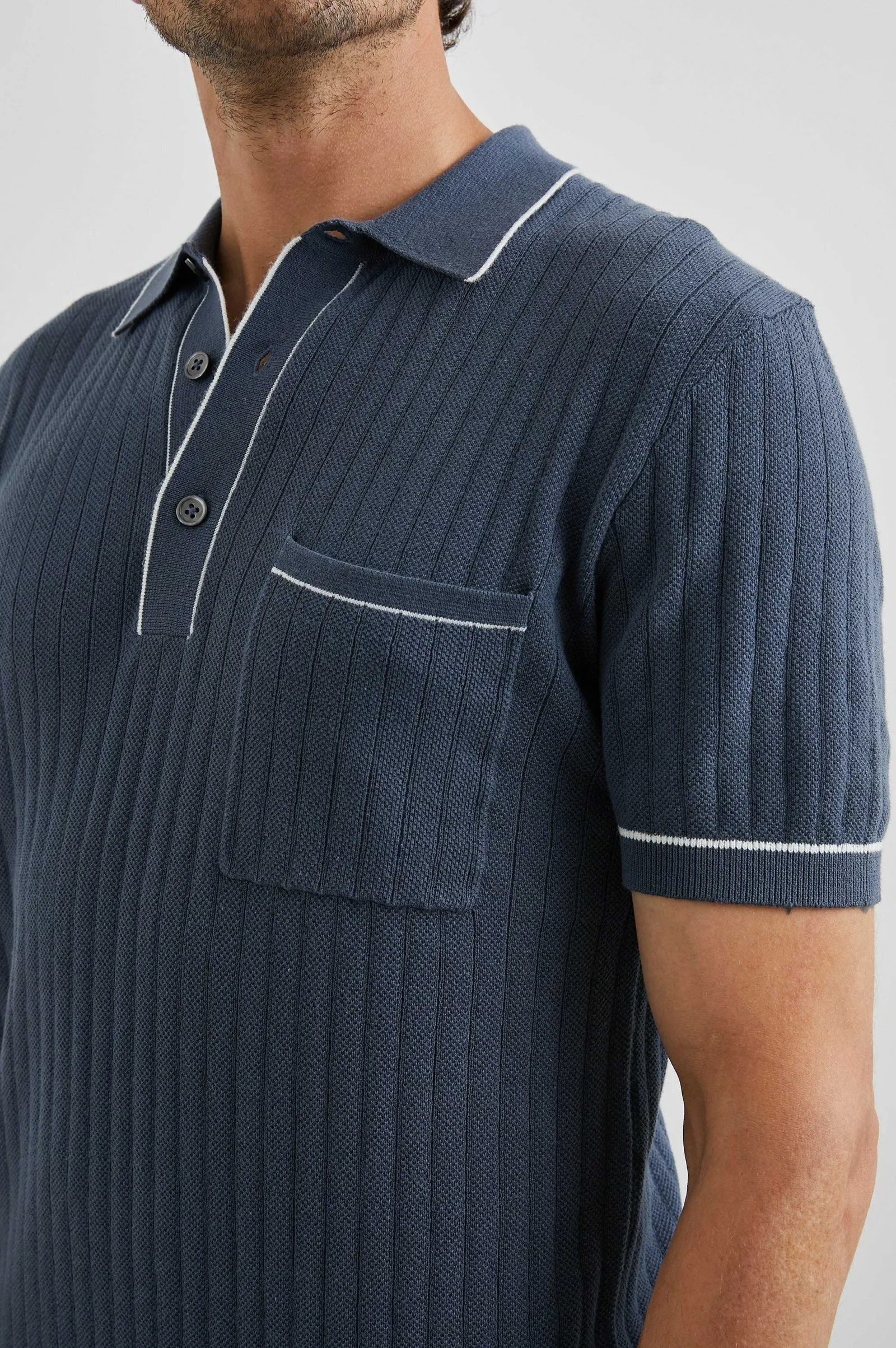 Heren Rails Hardy Poloshirt - Faded Marine