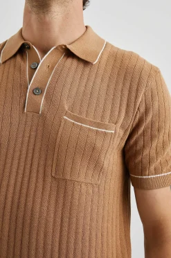 Heren Rails Hardy Poloshirt - Tawny