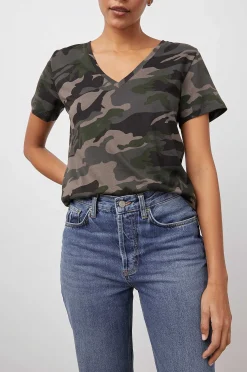 Vrouwen Rails Het Cara T-Shirt Met V-Hals - Bos Camo