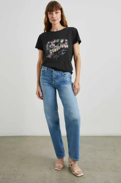 Vrouwen Rails Het Klassieke Crew T-Shirt - Zonsondergangstrip