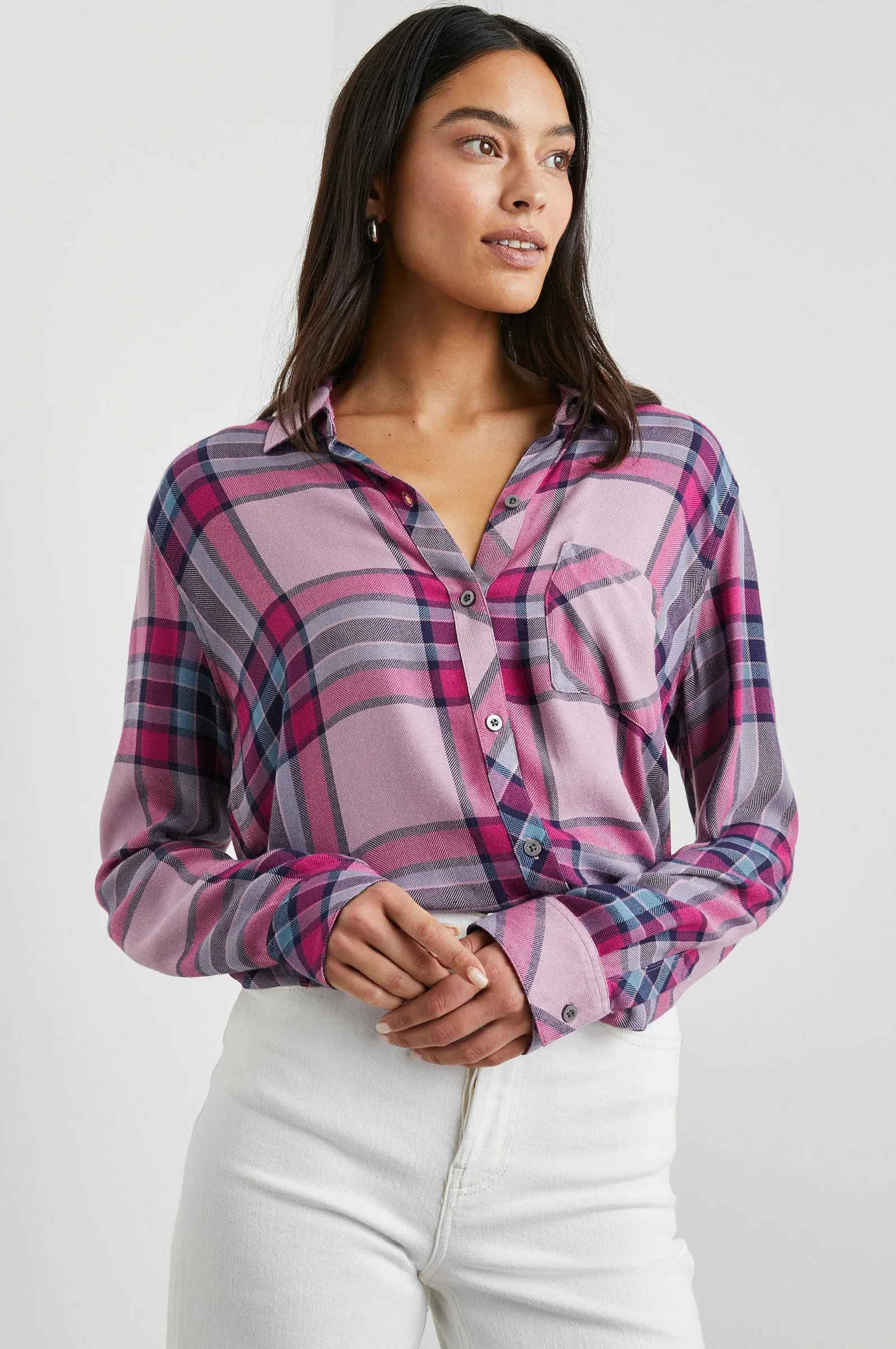 Vrouwen Rails Hunter Shirt - Marine Zee Magenta