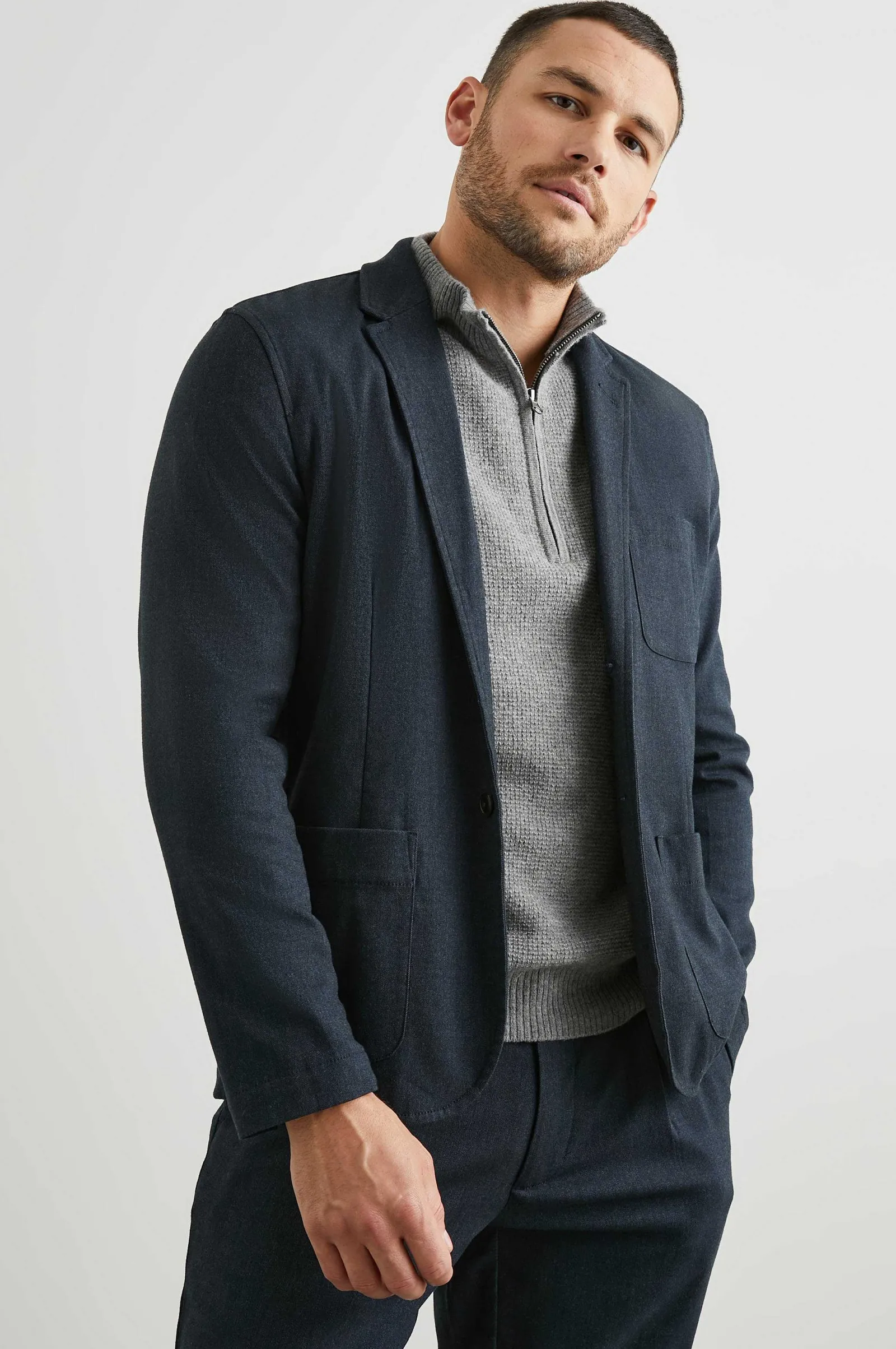 Heren Rails Idris Blazer - Donker Marine