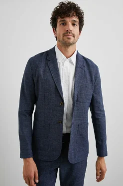 Heren Rails Idris Blazer - Marine Melange