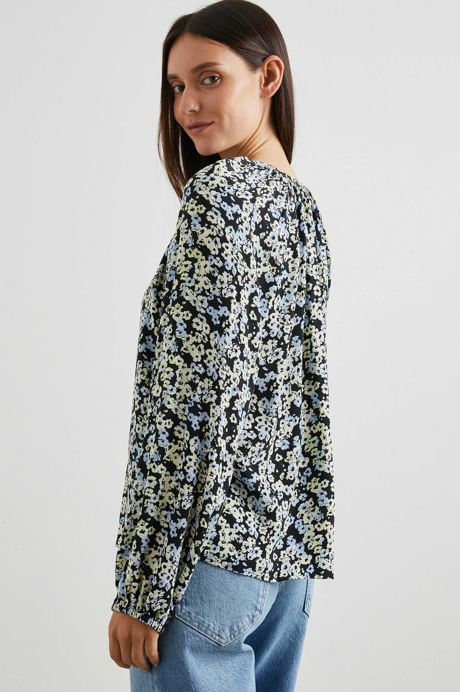 Vrouwen Rails Indi Top - Midnight Meadow Bloemen