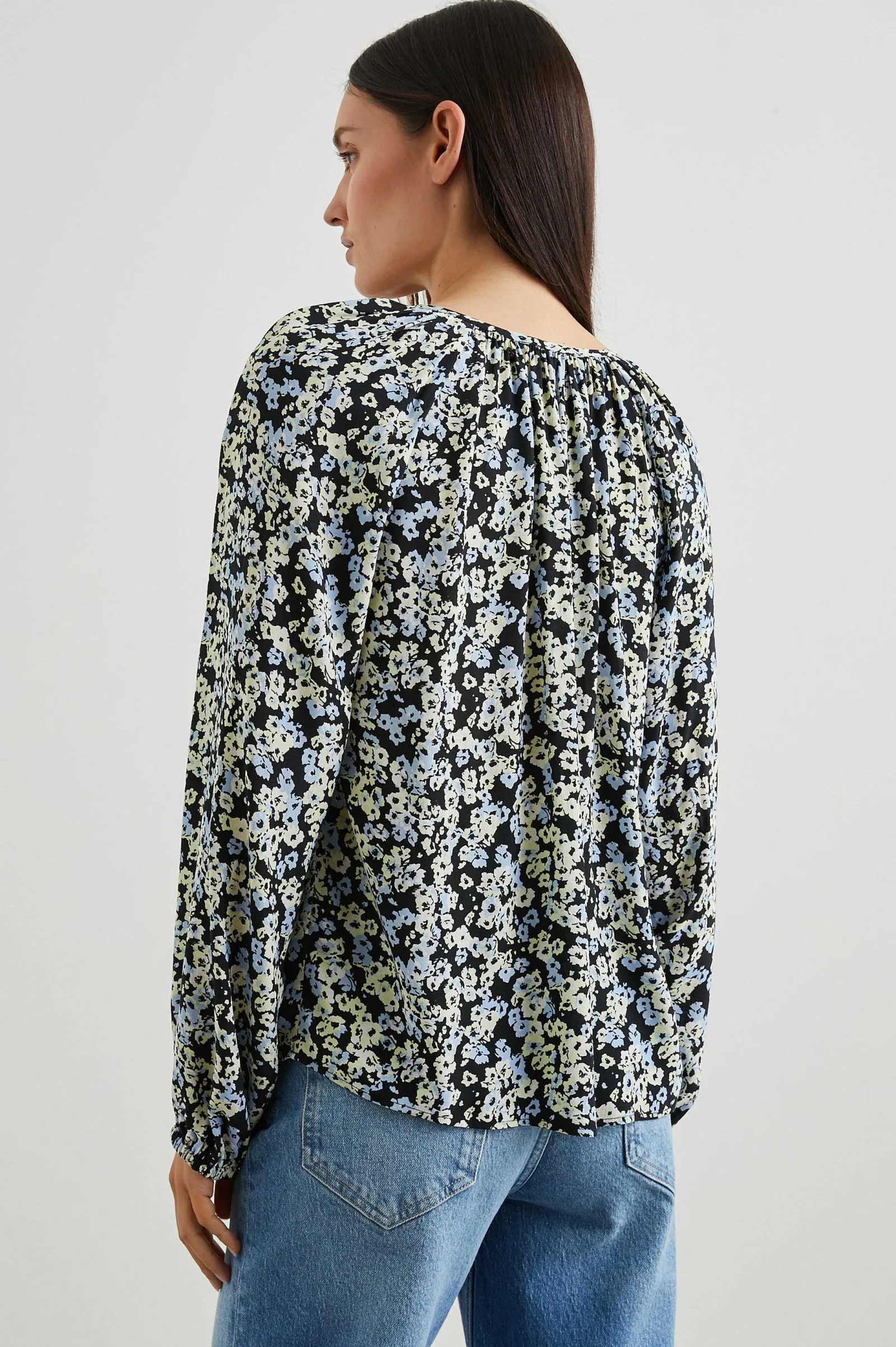 Vrouwen Rails Indi Top - Midnight Meadow Bloemen