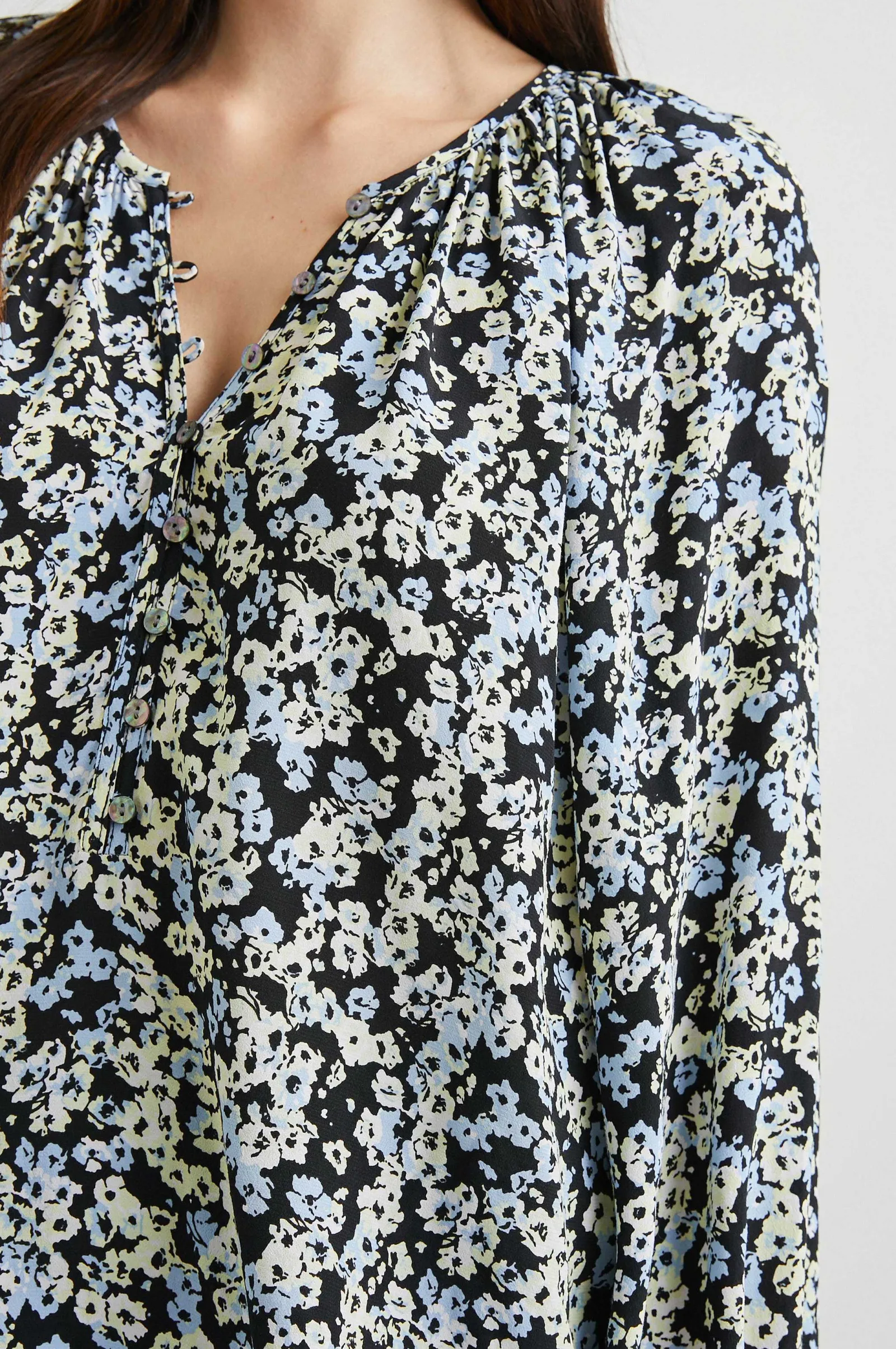 Vrouwen Rails Indi Top - Midnight Meadow Bloemen