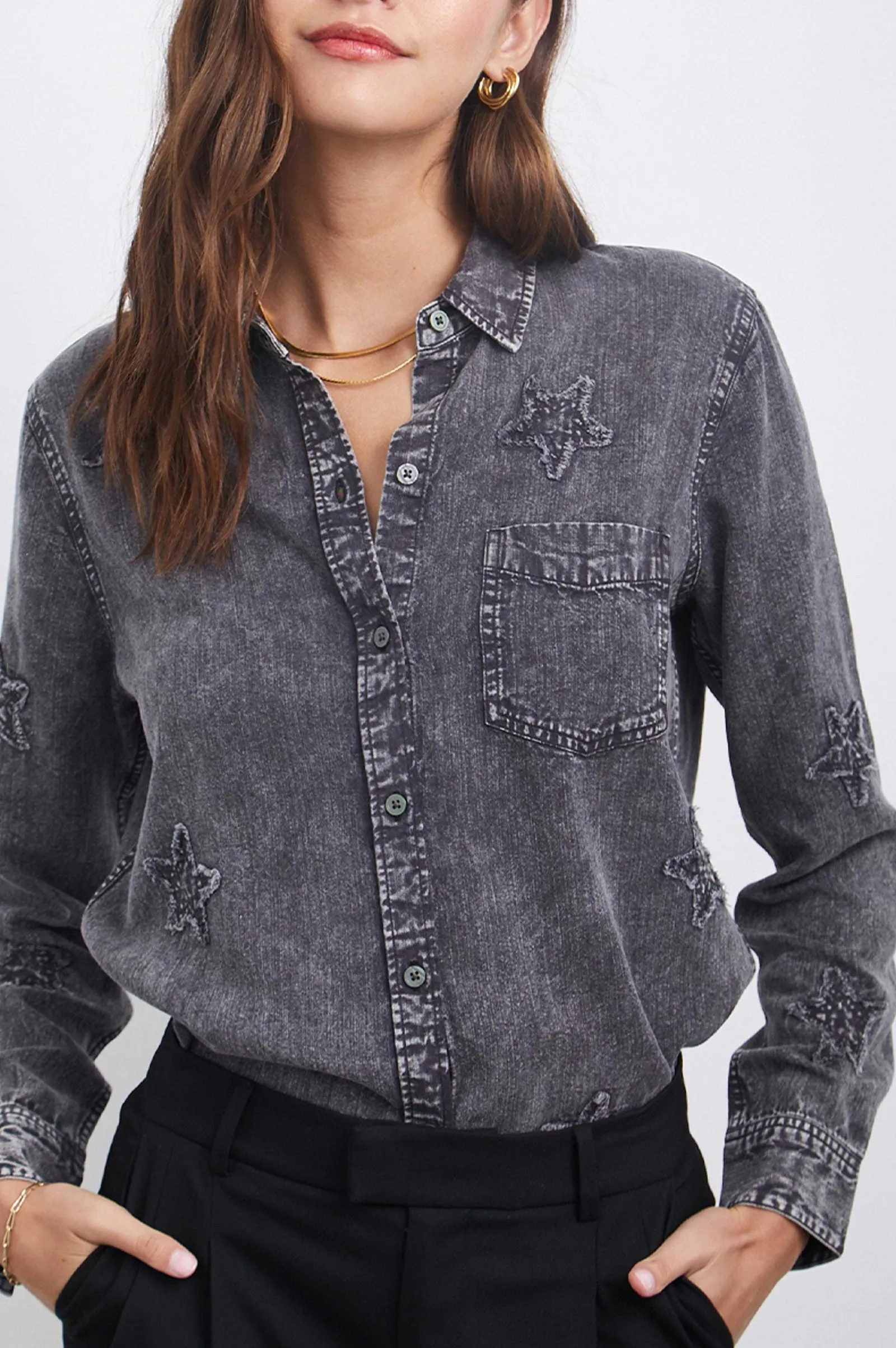 Vrouwen Rails Ingrid Shirt - Zwarte Zuursterren