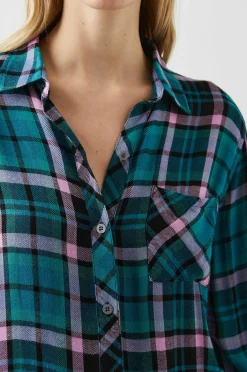 Vrouwen Rails Jager Overhemd - Aqua Lilac