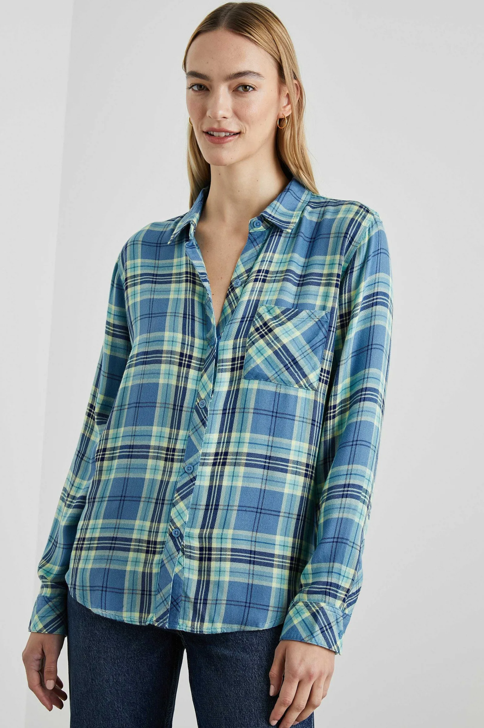 Vrouwen Rails Jager Overhemd - Bluebell Citron