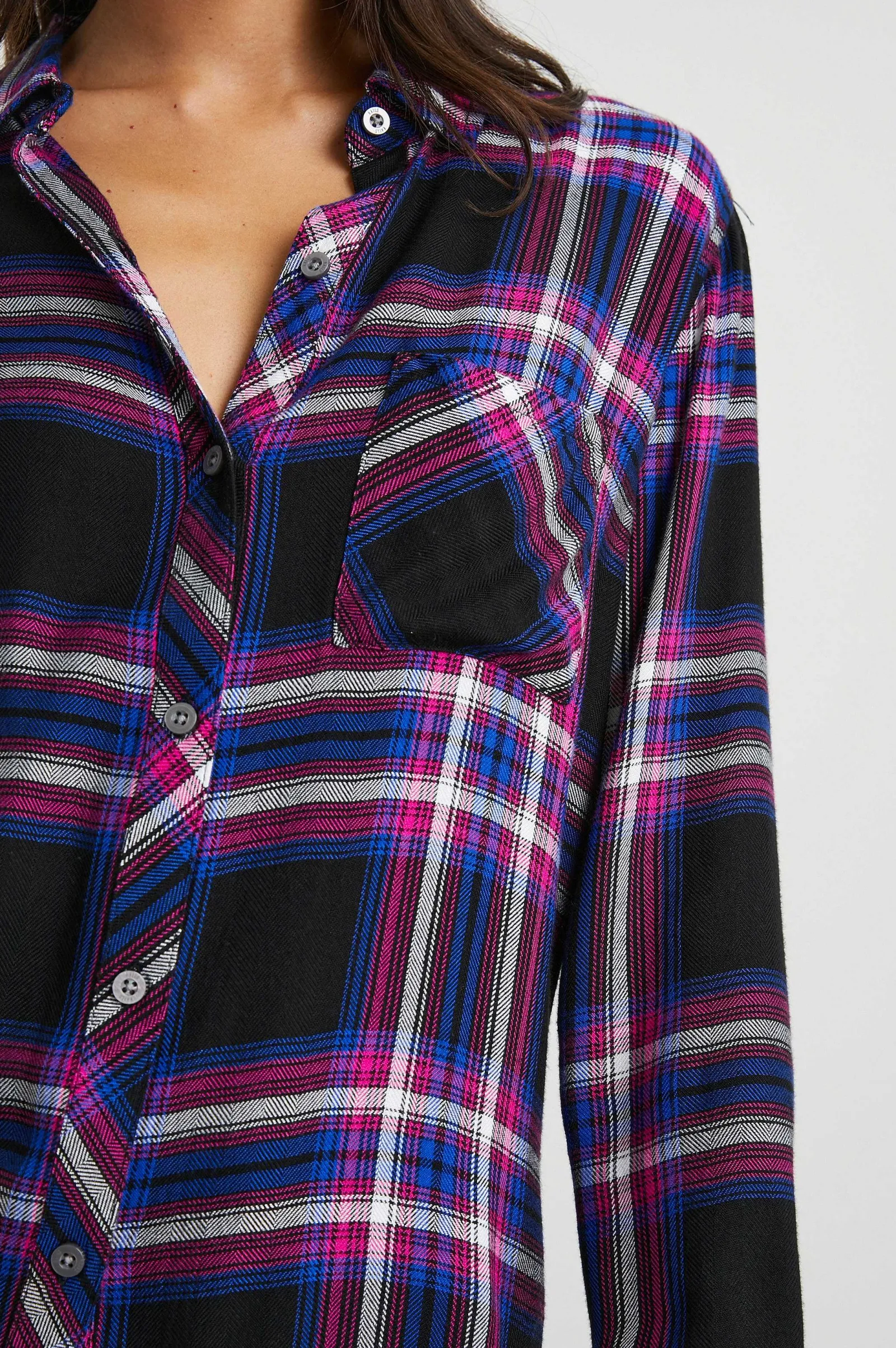 Vrouwen Rails Jager Overhemd - Elektrisch Blauw