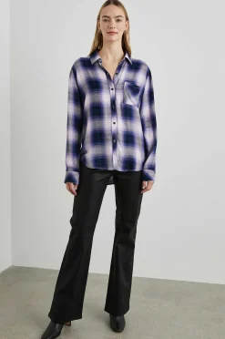 Vrouwen Rails Jager Overhemd - Orchidee Marine
