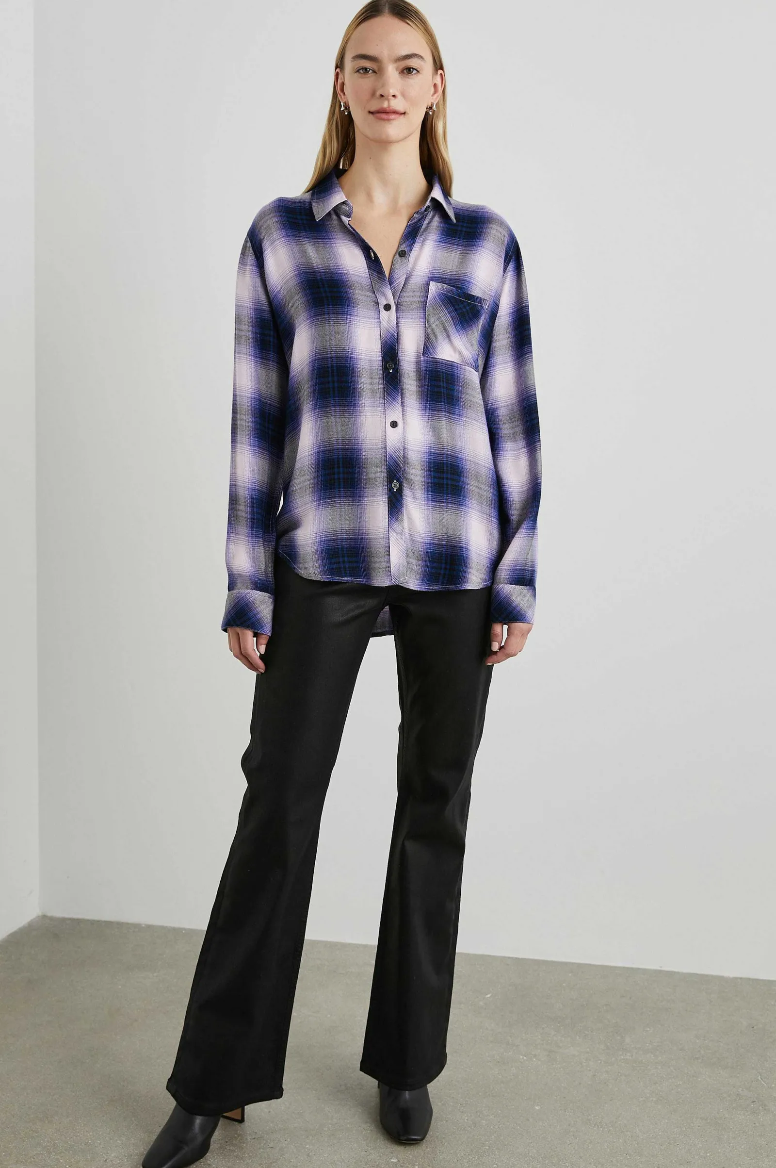 Vrouwen Rails Jager Overhemd - Orchidee Marine