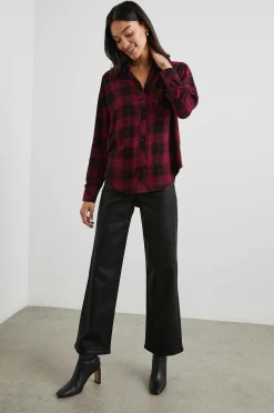 Vrouwen Rails Jager Shirt - Karmozijne Hoogte