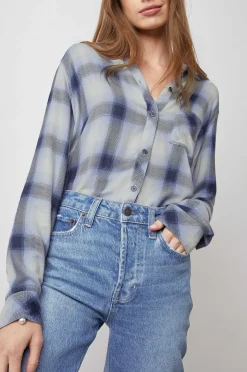 Vrouwen Rails Jager Shirt - Marine Ivoor Ijs